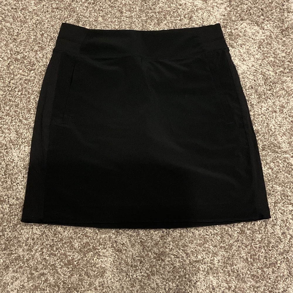 Athleta Classic Black Mini Skort, Size 8